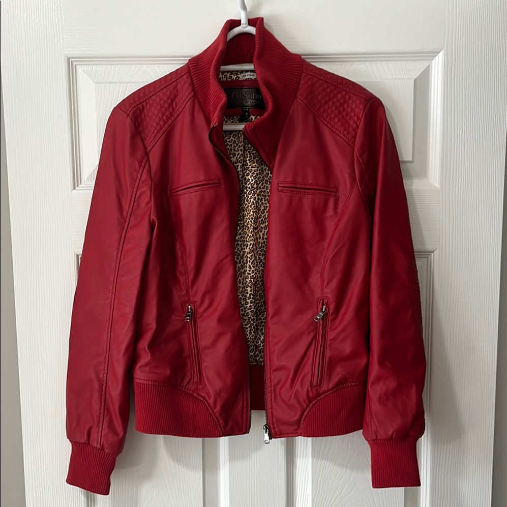 Gisono Women's Red Jacket